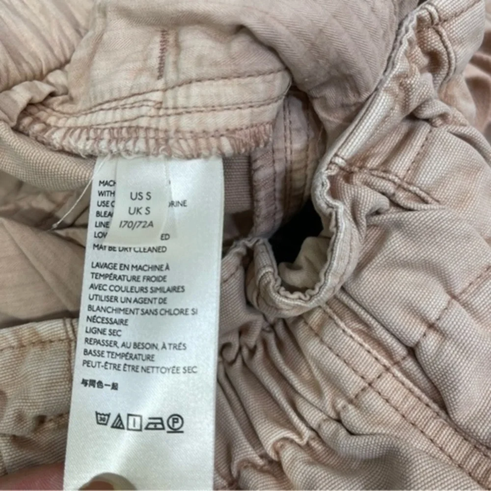 Free People Womens Misty Rose Margate Pleated Trousers Pants Size S